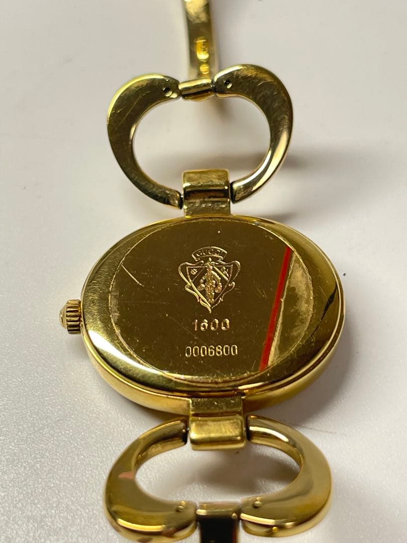 GUCCIグッチ 腕時計 ホワイトシェル 文字盤レディース 1600