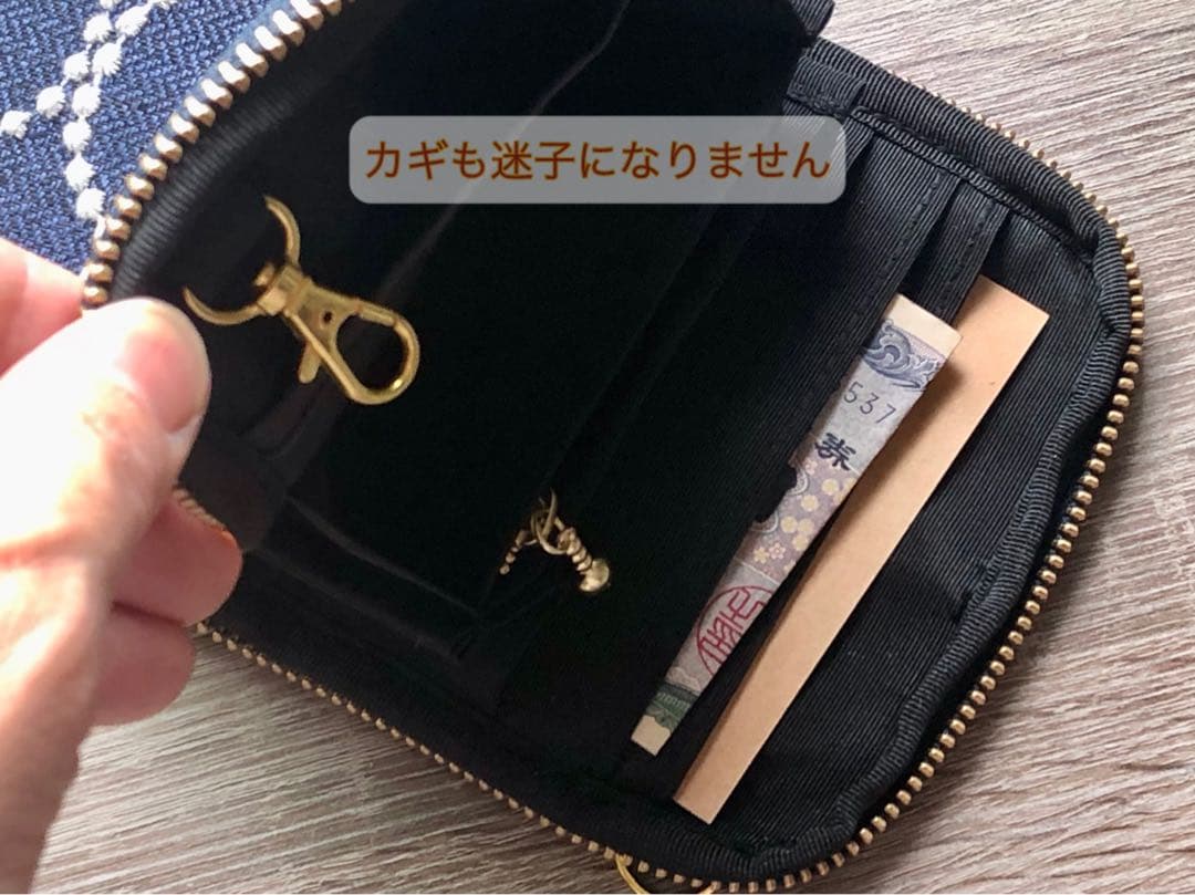 再販❗️【スマホショルダー】ミナペルホネン タンバリン ベージュ×ブルーグレイ