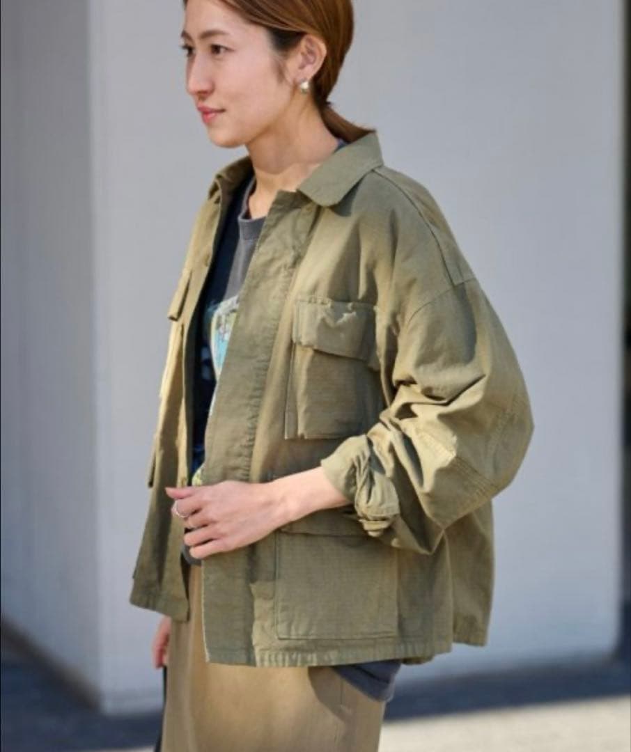 FRAMeWORK 【TOP KHAKI/トップカーキ】BDU SHIRT 新品