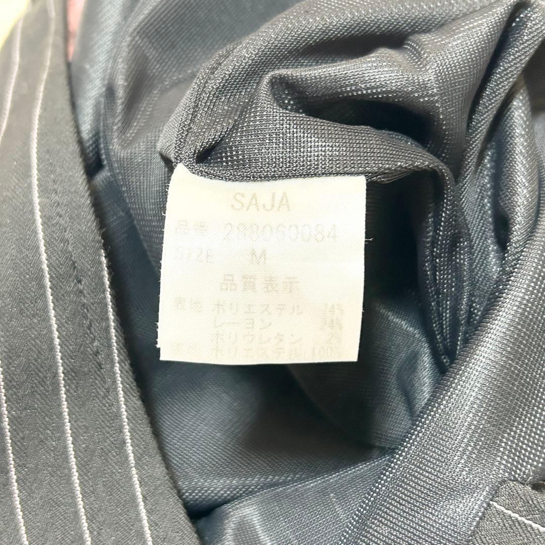 ✨美品✨Sugar Gloss パンツスーツ　ストライプ　ブラック M