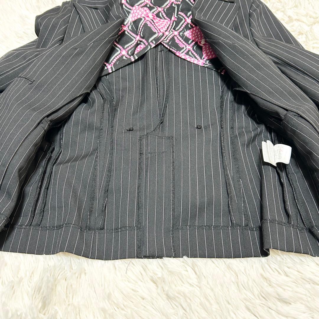 ✨美品✨Sugar Gloss パンツスーツ　ストライプ　ブラック M