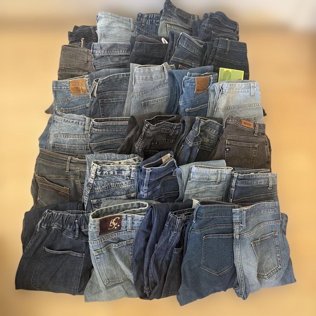 ☆デニム ジーンズまとめ売り☆30本ジーパン　リメイク　ハンドメイド①＋10本