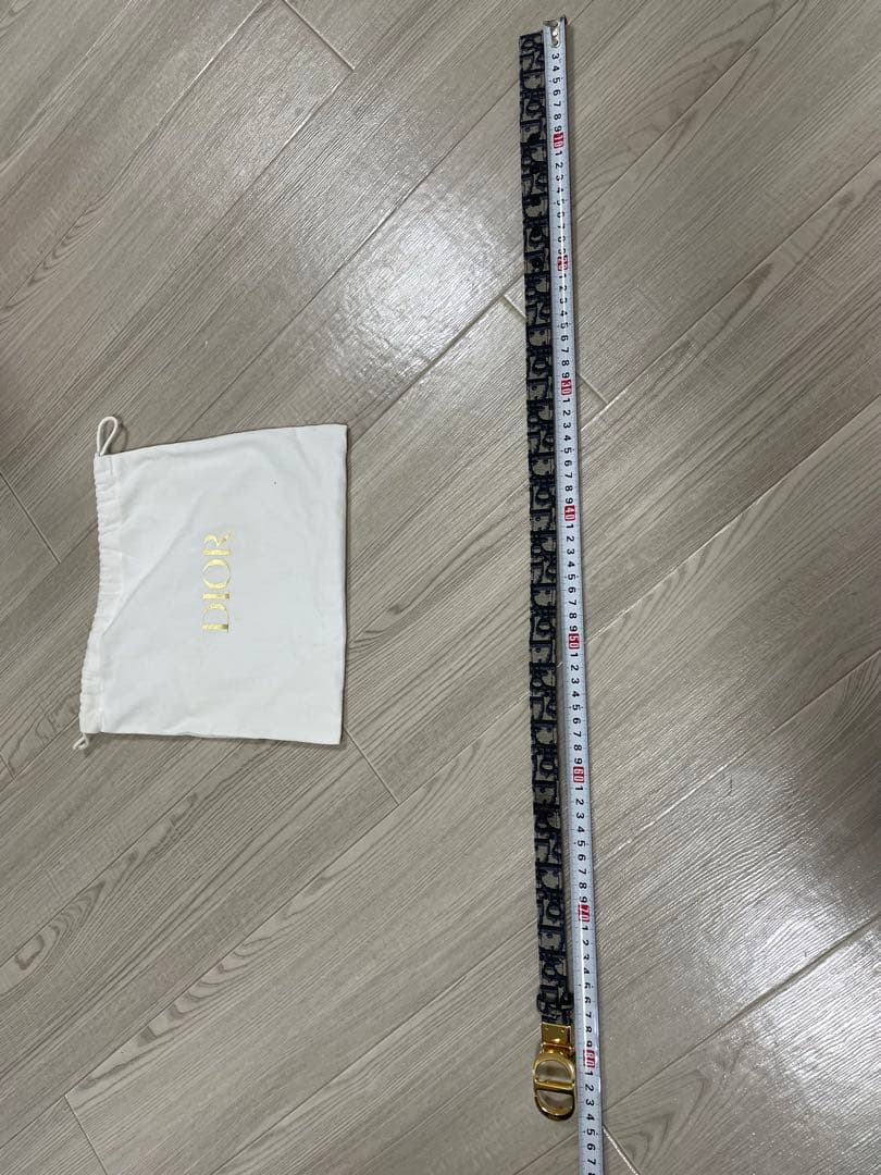 最終値下げ！Dior ロゴバックル ベルト ブラック/ゴールド