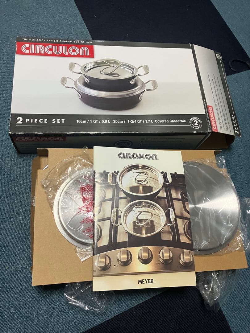 さらに値下げ　Circulon ステンレススチール 2ピース鍋セット