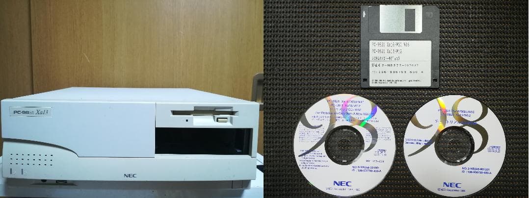 PC9821XA13/W12 FD CD付き　★ジャンク扱い品