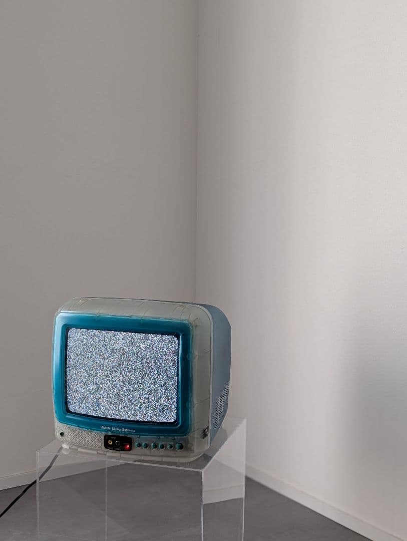 90's y2kデザイン HITACHI スケルトン TV ヴィンテージ