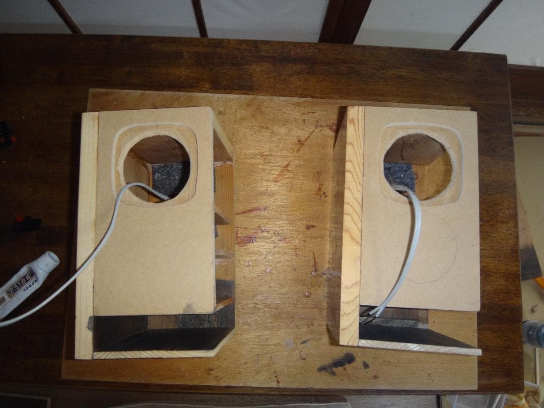自作　バックロードホーン　スピーカー