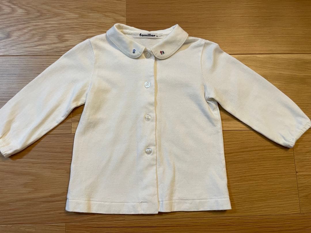 ファミリア　ワンピース、カーディガン、ブラウス３点セット　80