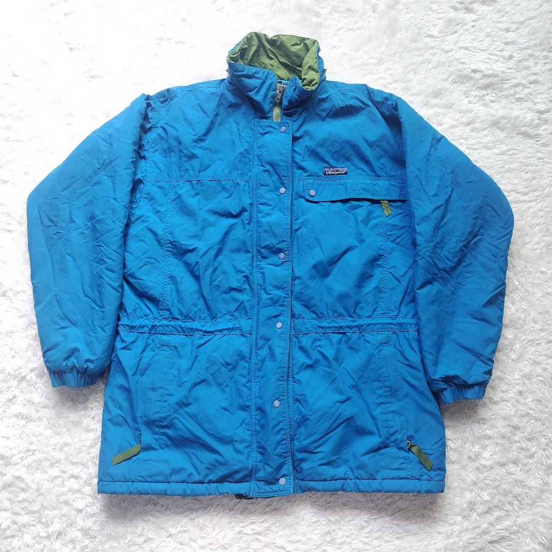 patagonia マウンテンパーカー ライトブルー L 中綿 2way