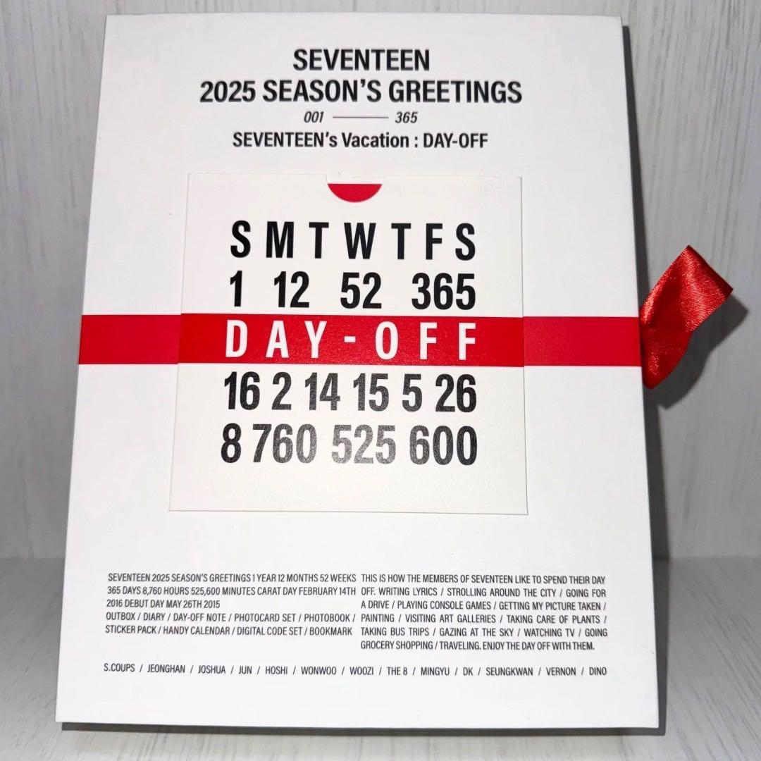 直筆サイン入りSEVENTEEN 2025 SEASON'S GREETINGS