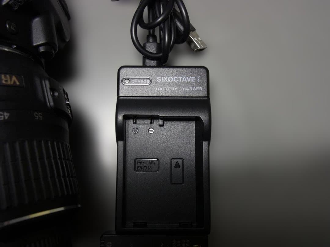 130　Nikon D3100 デジタル一眼レフ レンズバッテリー充電器送料込み