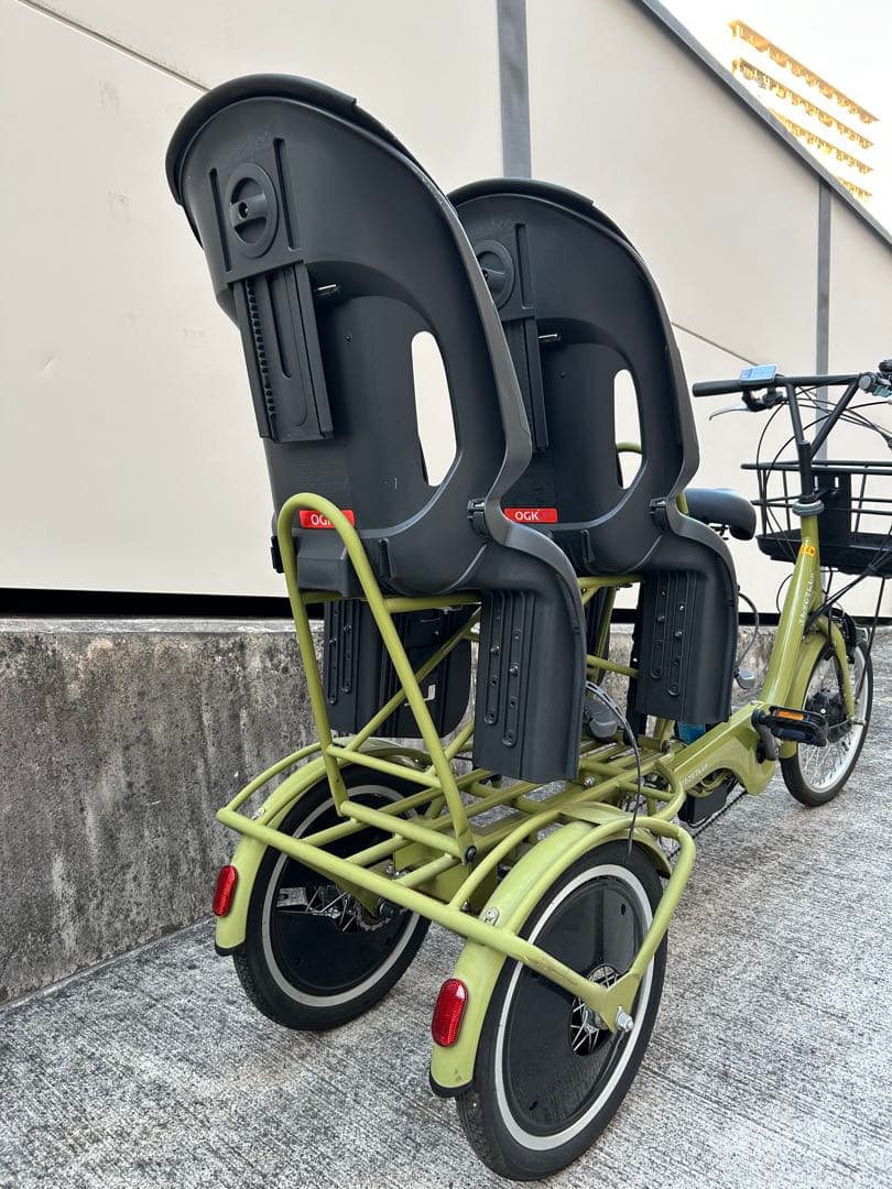 ふたごじてんしゃ　電動アシスト　もみのき色