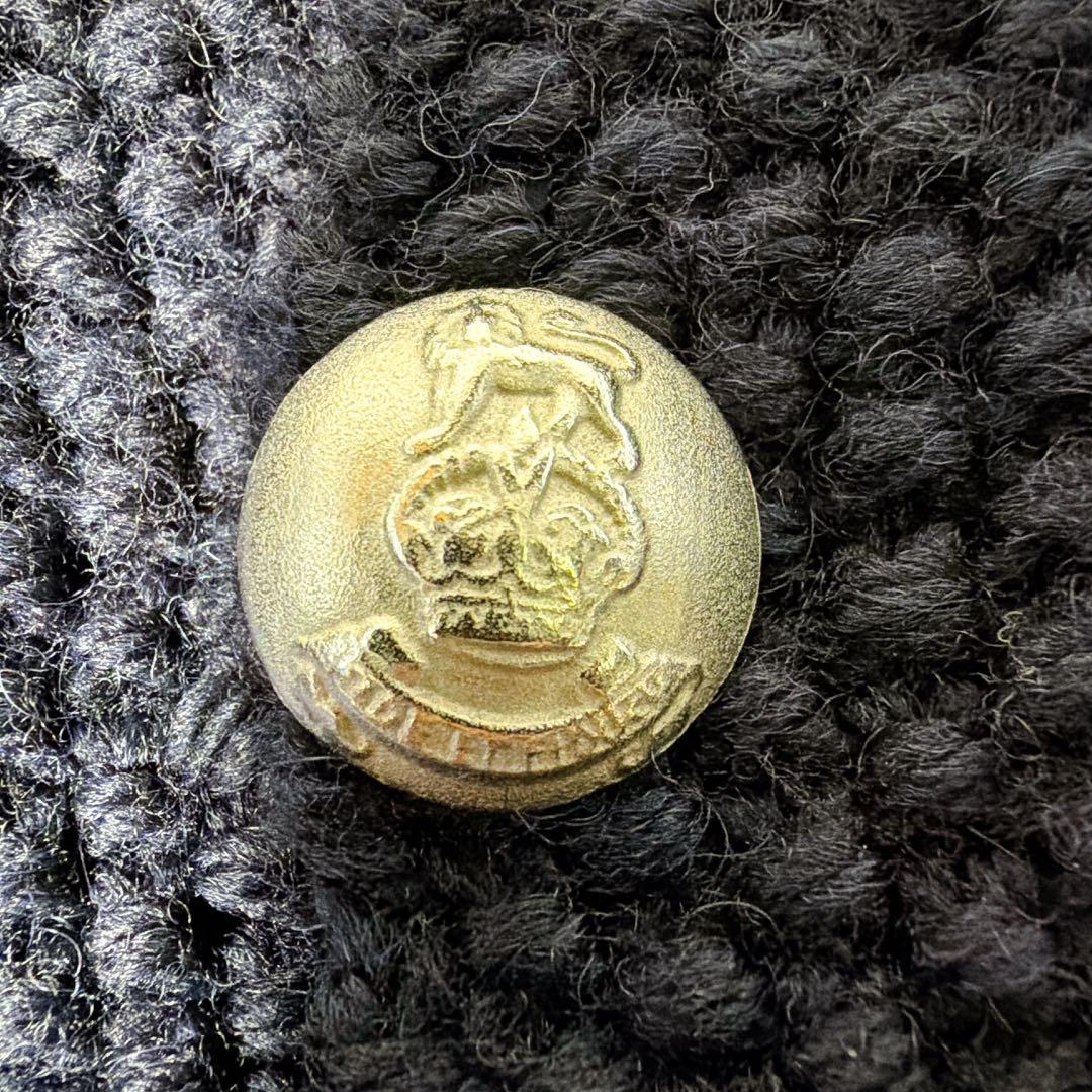 インバーアラン SHIPS別注 ニットジャケット カーディガン ダブル ネイビー