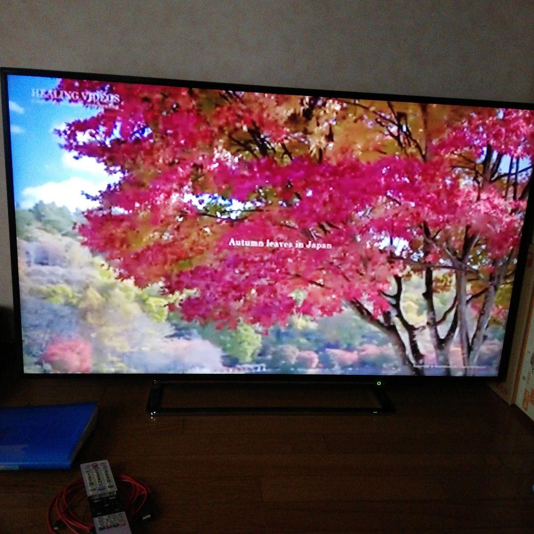 黒いテレビ 2本スタンド付き　東芝　REGZA　レグザ　55J10X