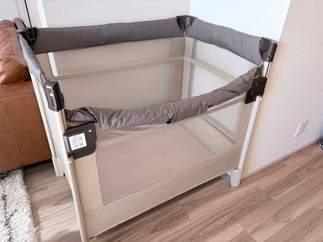 【値下げ！】アップリカAprica ベビーベッドココネルエアー ココアブラウン