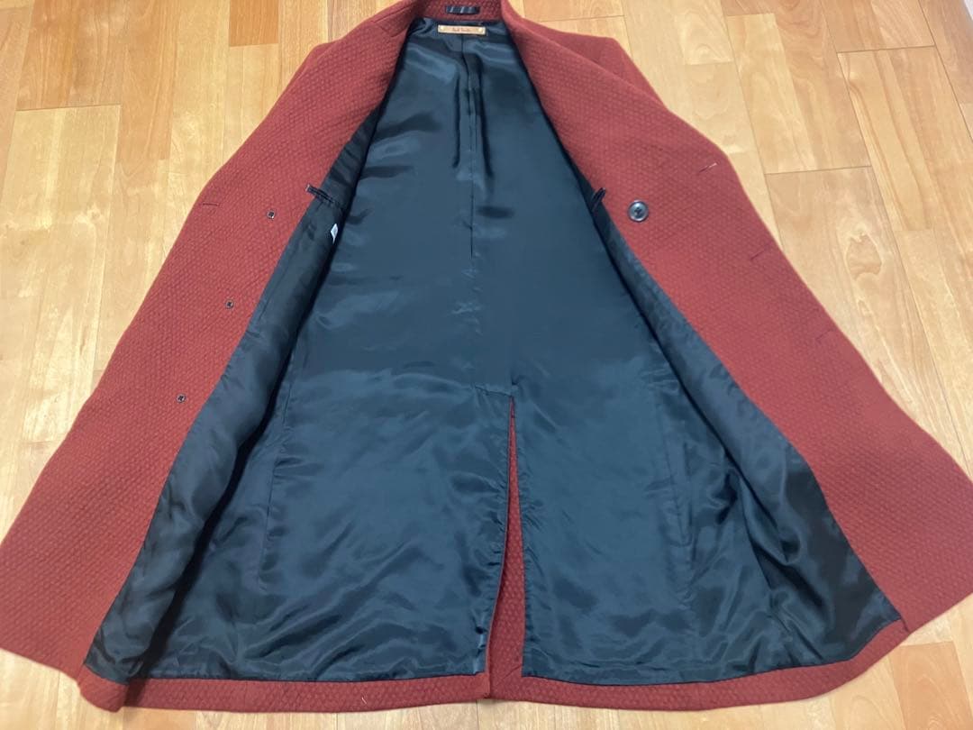 最終価格　ポールスミス　ダブルブレストチェスターコート レッドブラウン