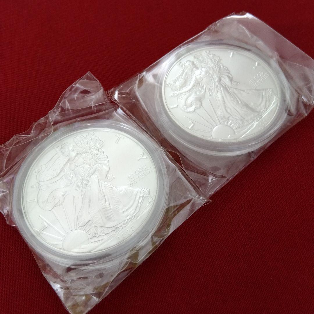 アメリカン・イーグル銀貨 2020年 2枚セット