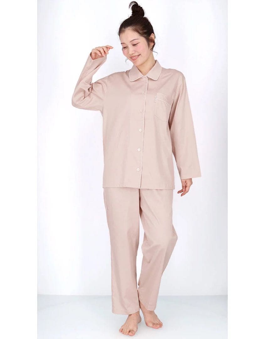 新品 未使用 Wacoal 睡眠化学 パジャマ 綿100% Mサイズ ピンク