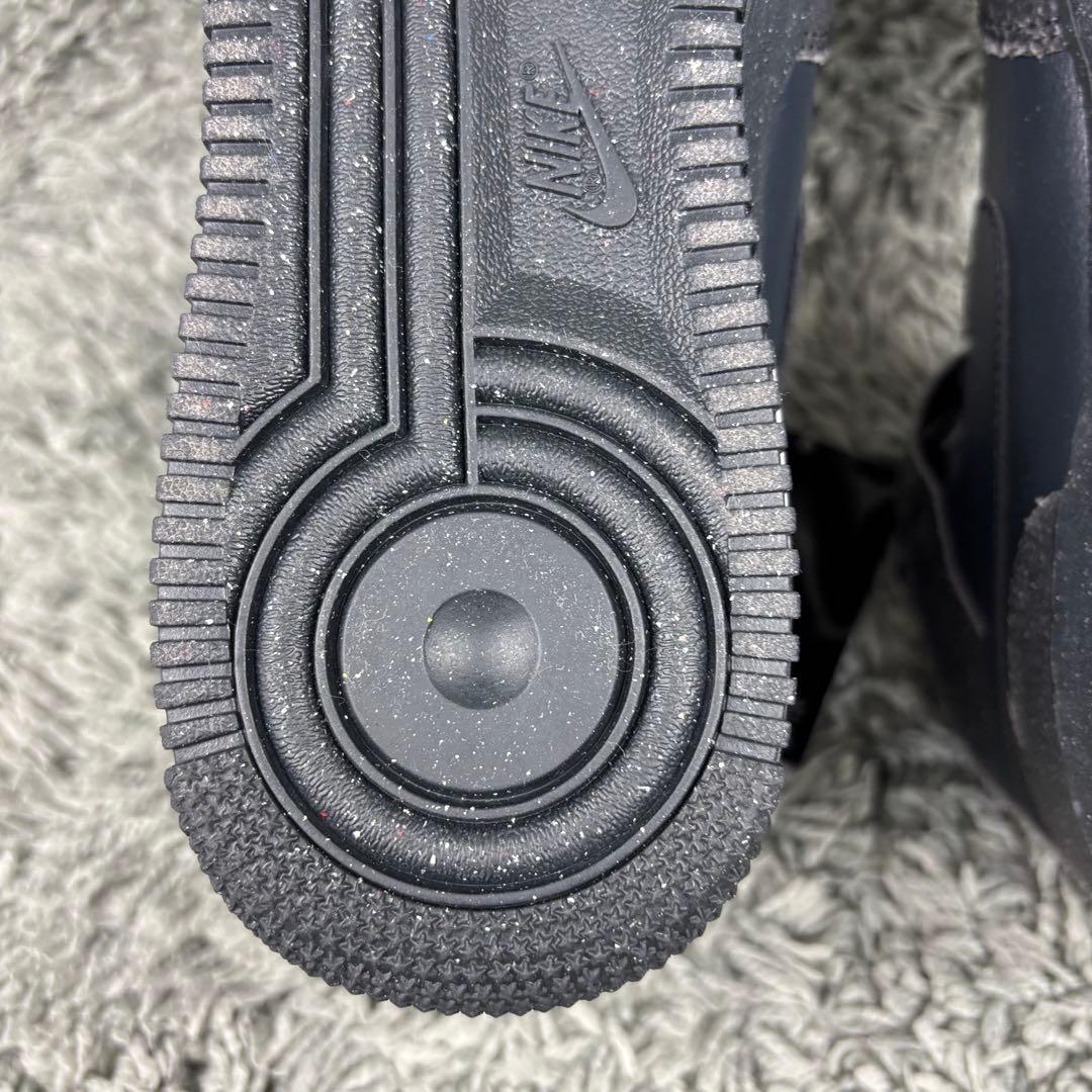 未使用 ナイキ エアフォース1 ミッド \"ブラック グレー /天然皮革/