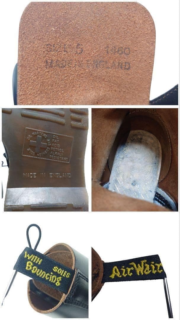 ドクターマーチン 1460 英国製 レースアップブーツ 黒 UK5