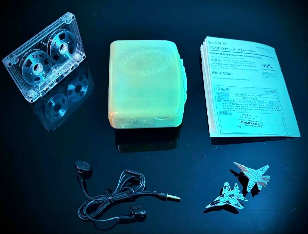 カセットウォークマン SONY WM-FX200 薄い緑「整備済み、完動超美品」