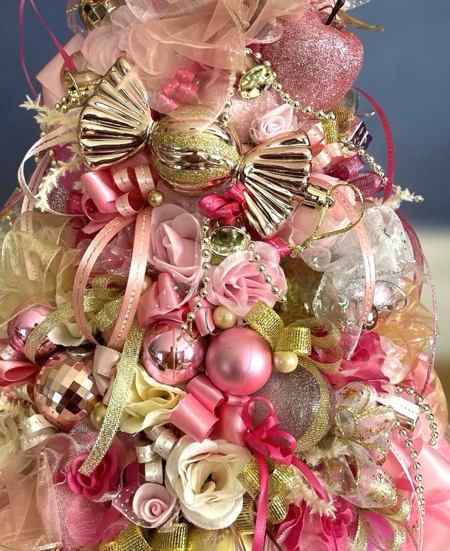 ピンクのクリスマスツリー❣️ミッチー❣️