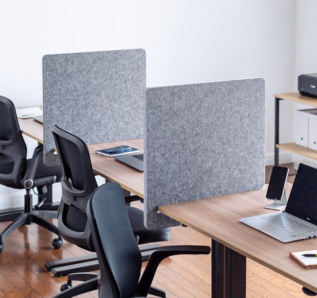 ２枚セット　サンワダイレクト デスクトップパネル クランプ式 幅600mm