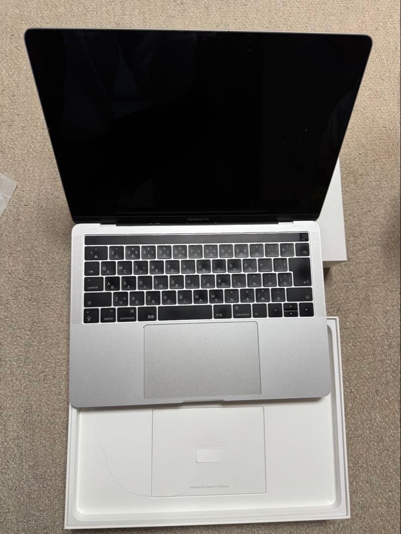 MacBook Pro 13inch touch bar シルバー　ジャンク
