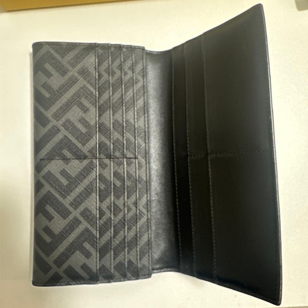 FENDI 長財布 ブラック/イエロー
