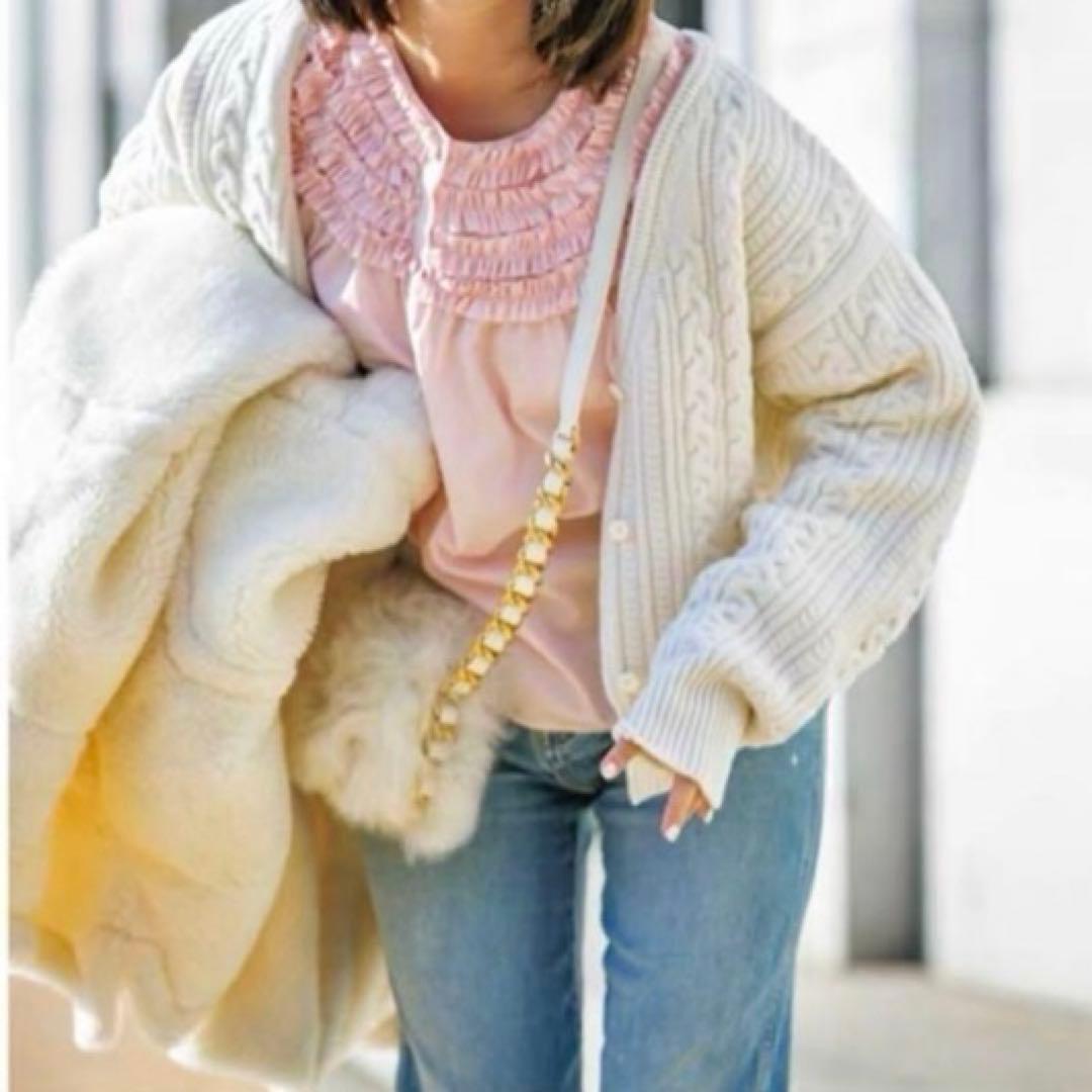 【大人気】ロージーモンスター　ミニフリルブラウス　ピンク新品タグ付き