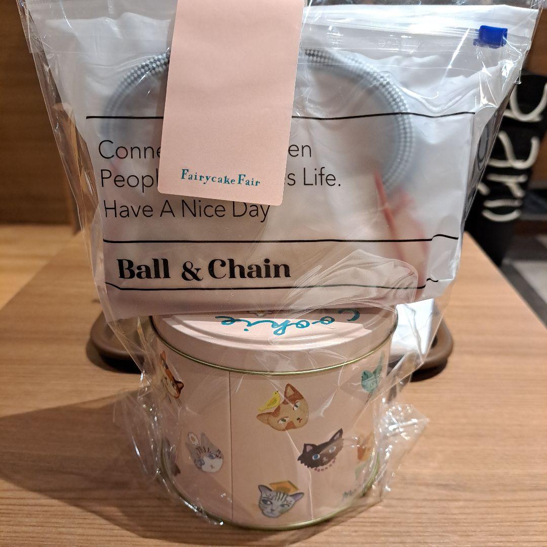 ボールアンドチェーン×フェアリーケーキフェア ネコクッキー缶セット 阪急梅田限定
