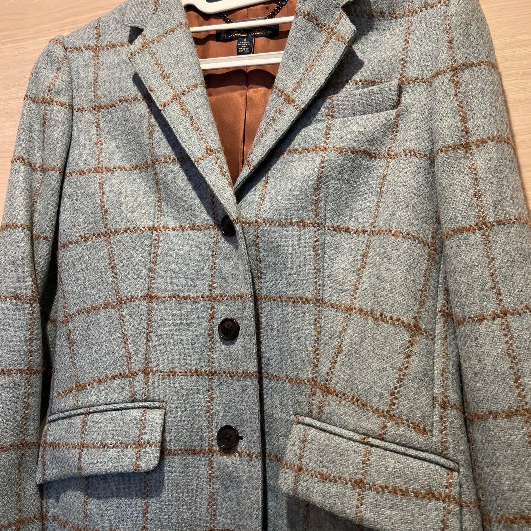 【美品】BROOKS BROTHERS　ジャケットチェック柄 レディース