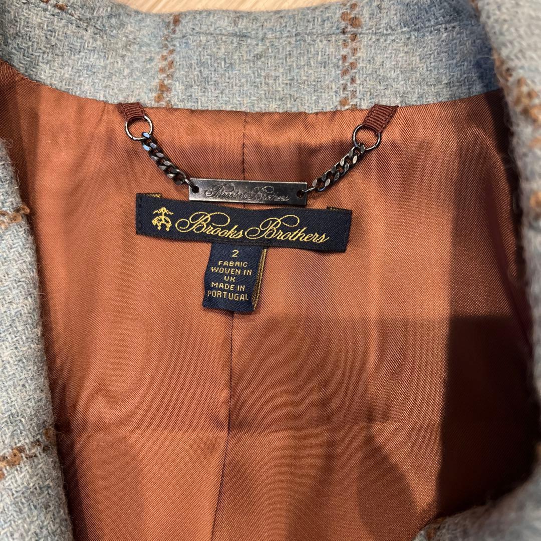 【美品】BROOKS BROTHERS　ジャケットチェック柄 レディース