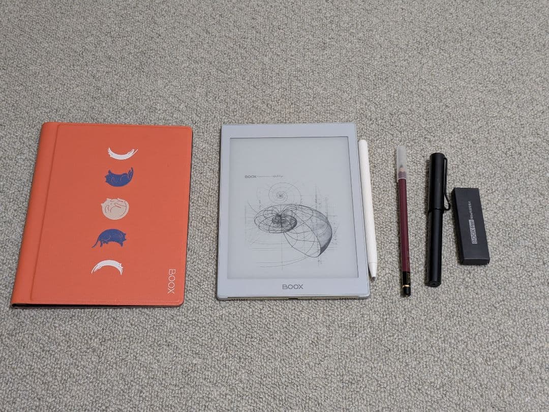 BOOX Nova Air 電子書籍リーダー 大画面 猫カバーとペン付き