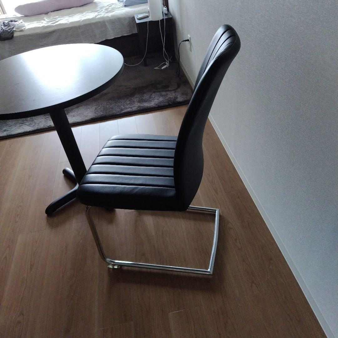 東京インテリア家具購入＊おしゃれ黒皮　椅子　イス　椅子