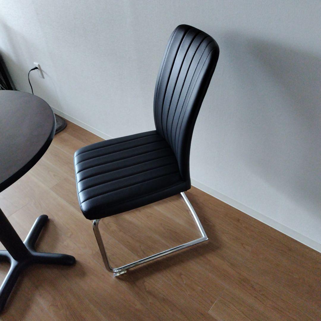 東京インテリア家具購入＊おしゃれ黒皮　椅子　イス　椅子