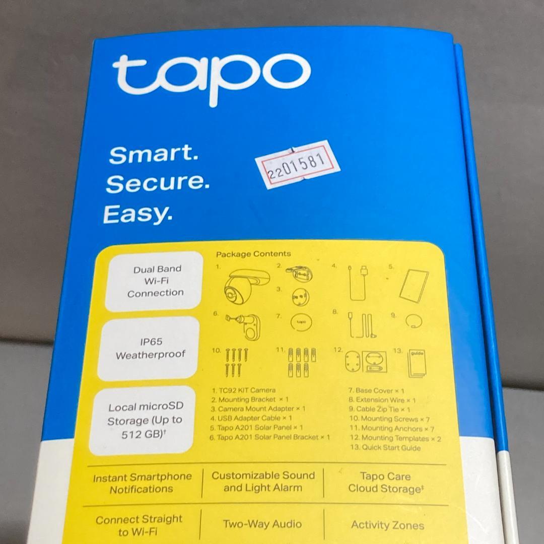 Tapo 防犯カメラ ソーラー Wi-Fi 4K 800万画素 TC92 KIT
