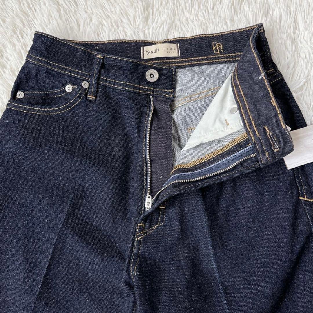 新品タグ付✨YANUK×ETRE 初コラボデニム　ハイウエスト　濃紺