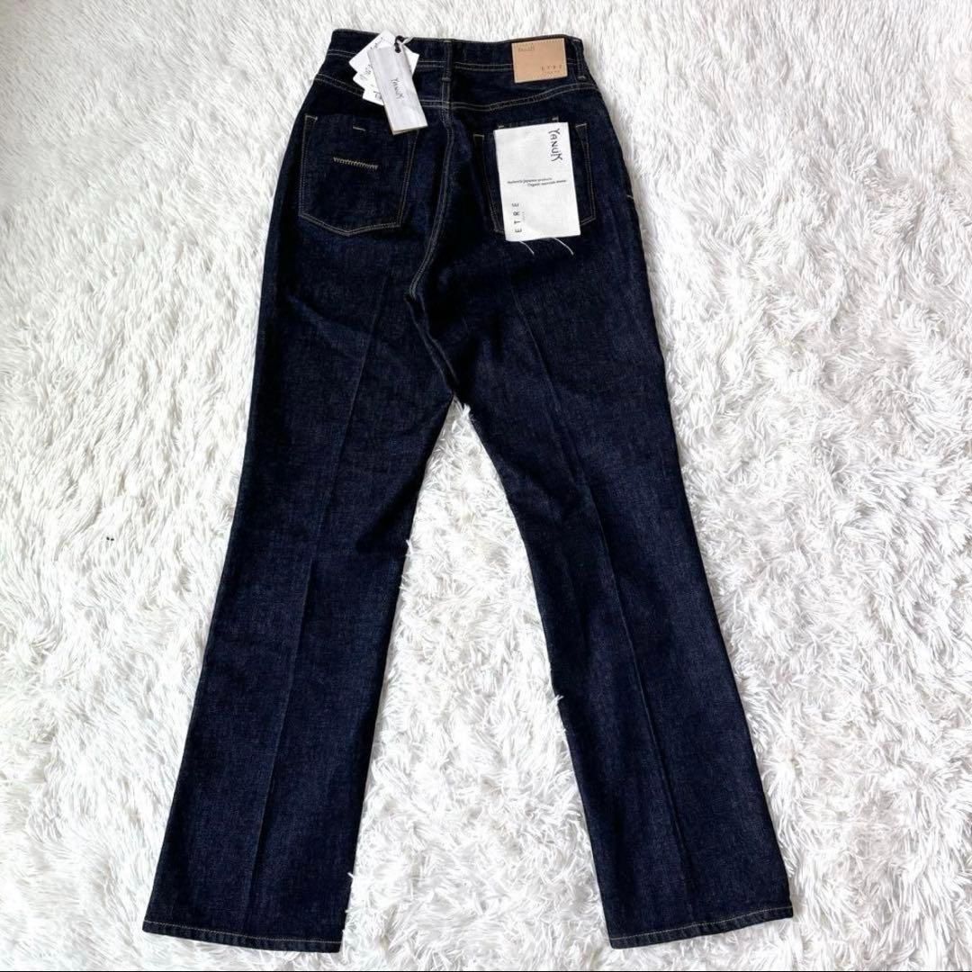 新品タグ付✨YANUK×ETRE 初コラボデニム　ハイウエスト　濃紺