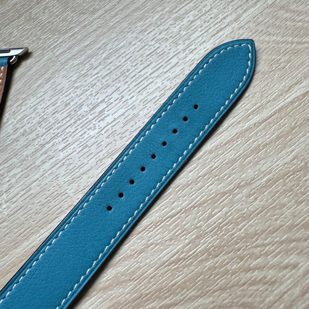 2363 Apple Watch エルメス　ブルージーン　ドゥブルトゥール　二重
