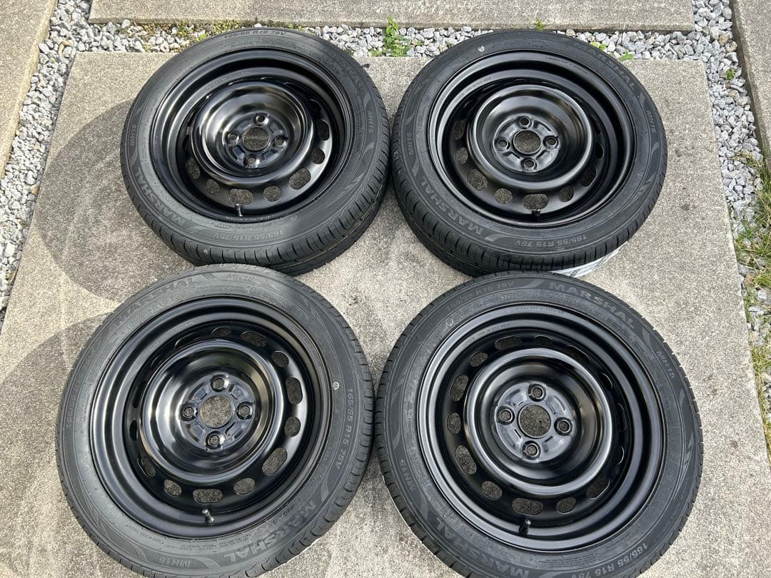 専用品①新品タイヤ165/55R15 ホイールタイヤ4本セット