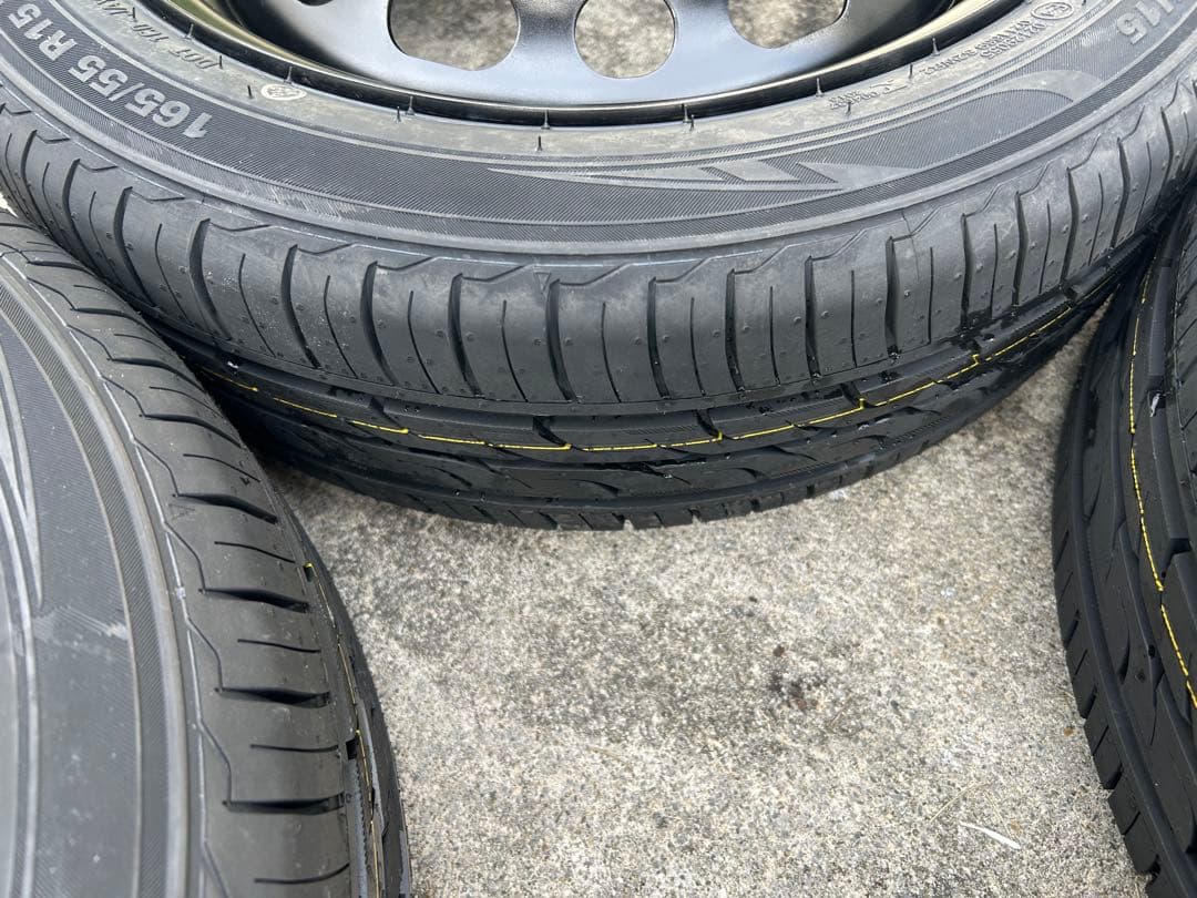 専用品①新品タイヤ165/55R15 ホイールタイヤ4本セット