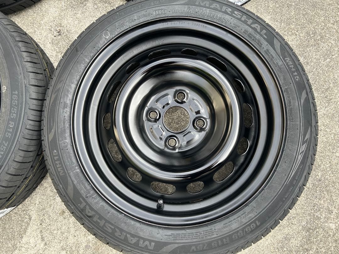 専用品①新品タイヤ165/55R15 ホイールタイヤ4本セット