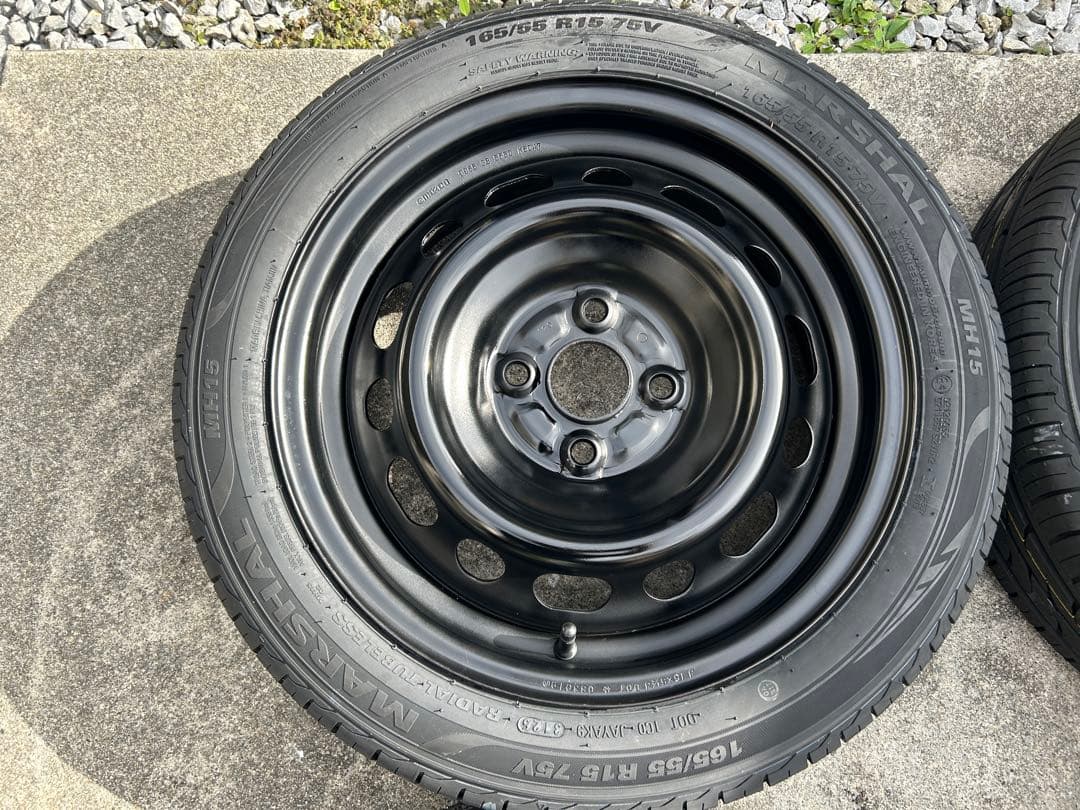 専用品①新品タイヤ165/55R15 ホイールタイヤ4本セット