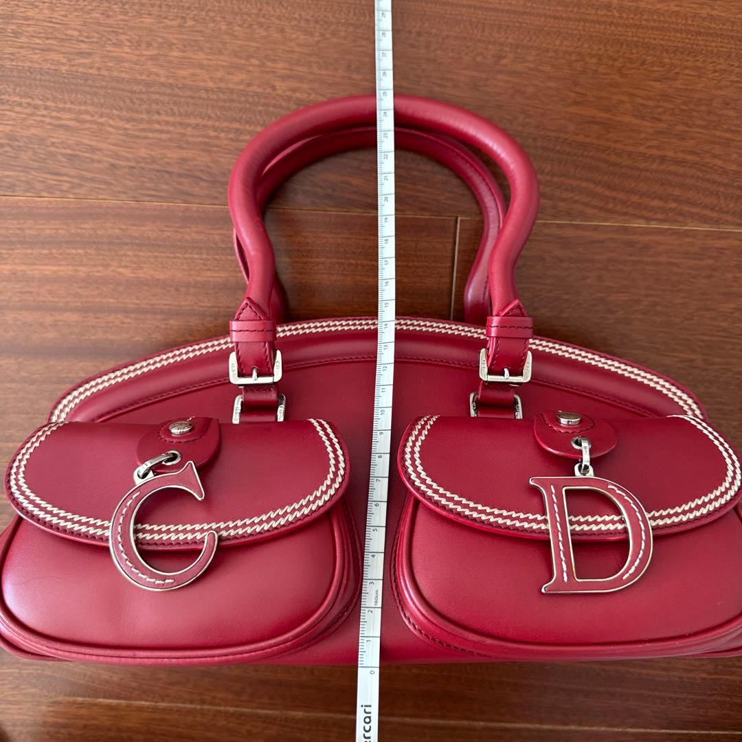 Christian Dior ジョンガリアーノ　バッグ　赤