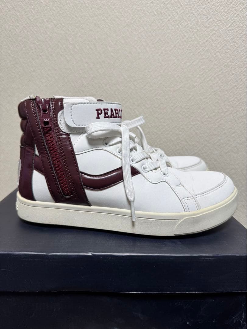 【1度のみ使用】23.5 PEARLY GATES ハイカットスニーカー 89