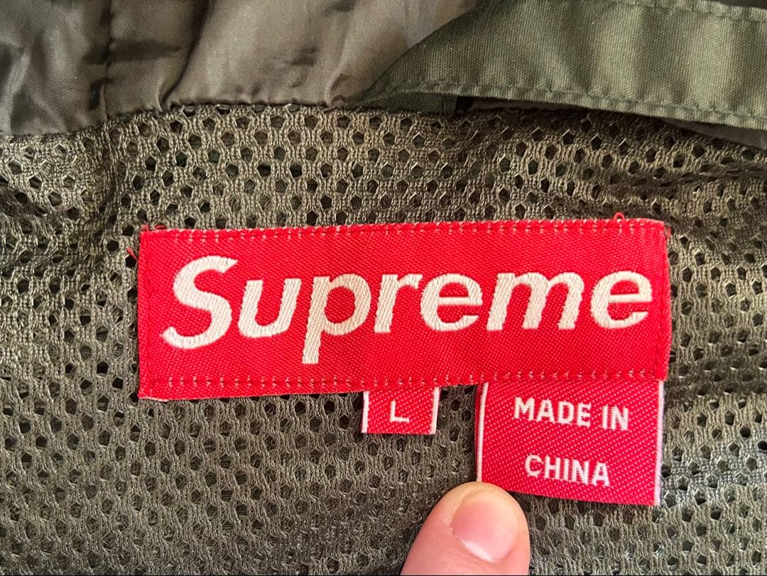 ジャケット・アウター Supreme half zip nylon pullover anorak L