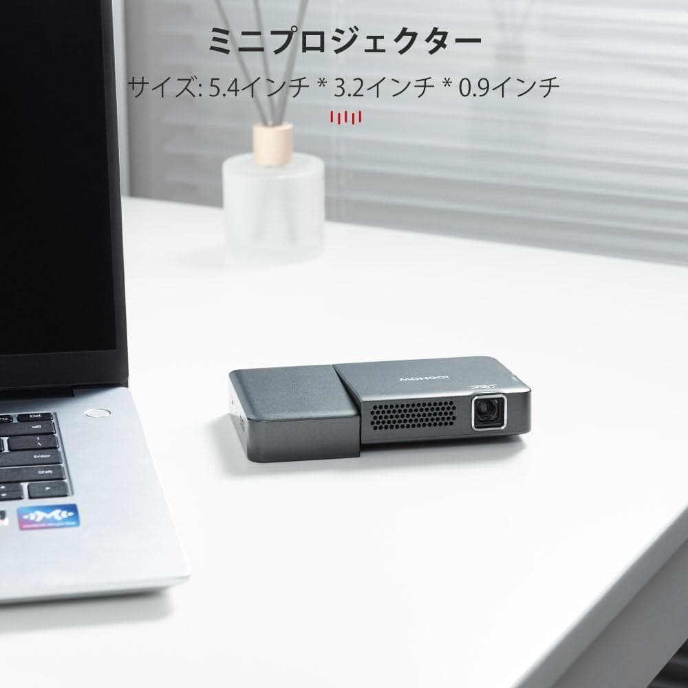 彡新品彡iOCHOW プロジェクター 小型 2800ルーメン 内蔵バッテリー
