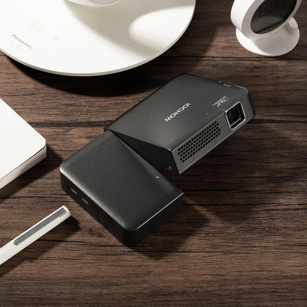 彡新品彡iOCHOW プロジェクター 小型 2800ルーメン 内蔵バッテリー