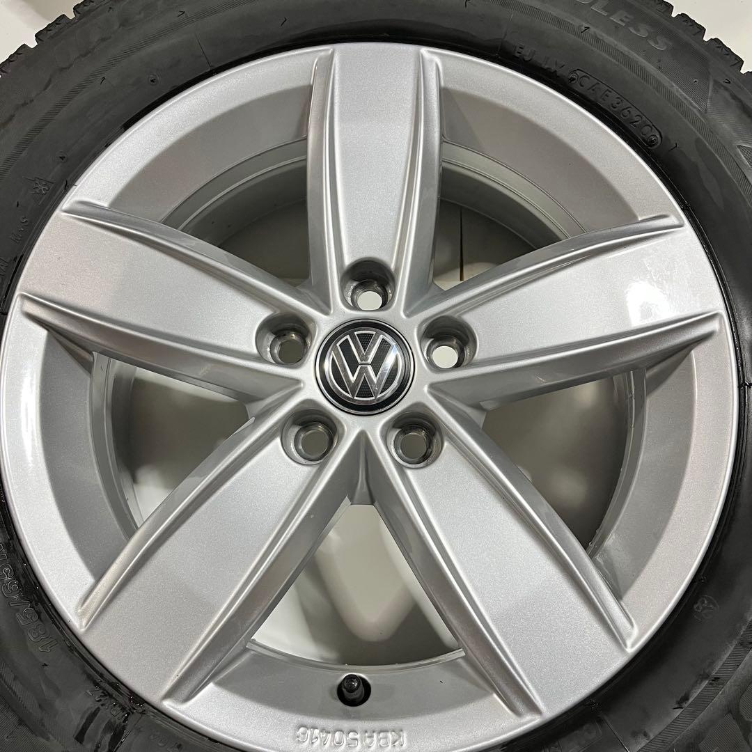 フォルクスワーゲン　ポロ純正ホイール　スタッドレスタイヤアルミセット　AW 15